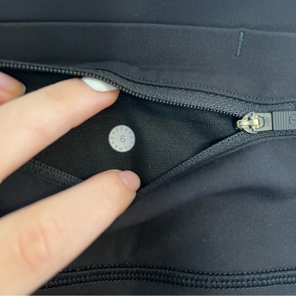 LULULEMON Pace Perfect Crop 17” Black 6 - Picture 9 of 9